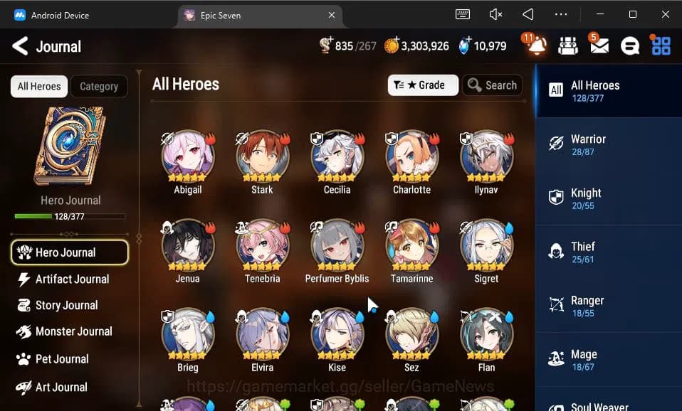 Epic Seven Accounts GLOBAL Unverif|4 ML(Salome,SP Politis,Straze,O Sig image 17