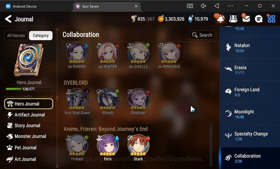 Epic Seven Accounts GLOBAL Unverif|4 ML(Salome,SP Politis,Straze,O Sig image 19