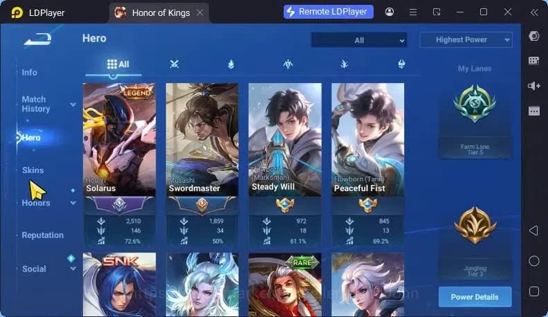 Honor of Kings Accounts Global Starter Skin90 Hero111 |Legend+Bleach HuoYi image 5