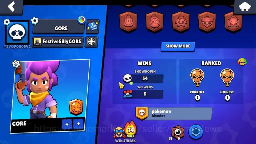 Brawl Stars Accounts 1111 Trophy|13 Brawler 1 Max Lvl (Shelly)|9 Spray image 3