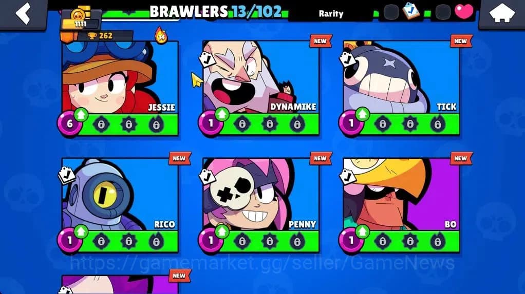 Brawl Stars Accounts 1111 Trophy|13 Brawler 1 Max Lvl (Shelly)|9 Spray image 9