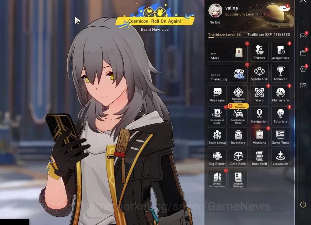 Honkai Star Rail Accounts Asia | TL 26 | 2 Limited | Dante, Archer | MC Fema image 1