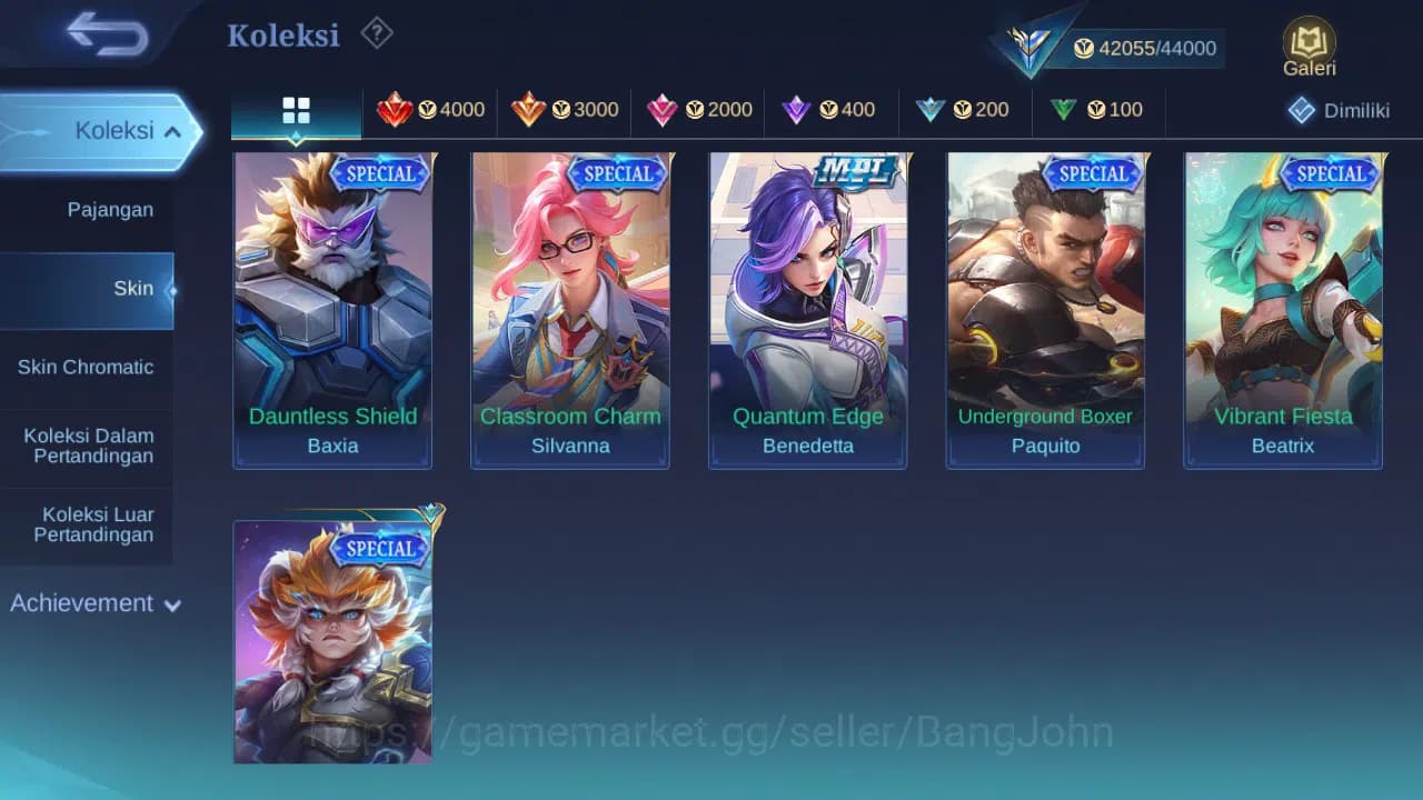 Mobile Legends: Bang Bang Accounts GLOBAL Hero 118 Skin 200 | Annual Sun | CC Nata | image 10