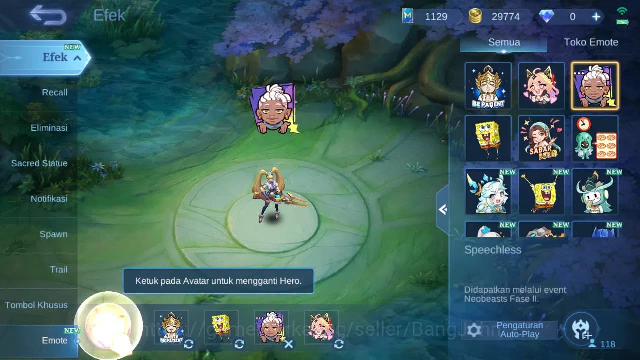 Mobile Legends: Bang Bang Accounts GLOBAL Hero 118 Skin 200 | Annual Sun | CC Nata | image 14