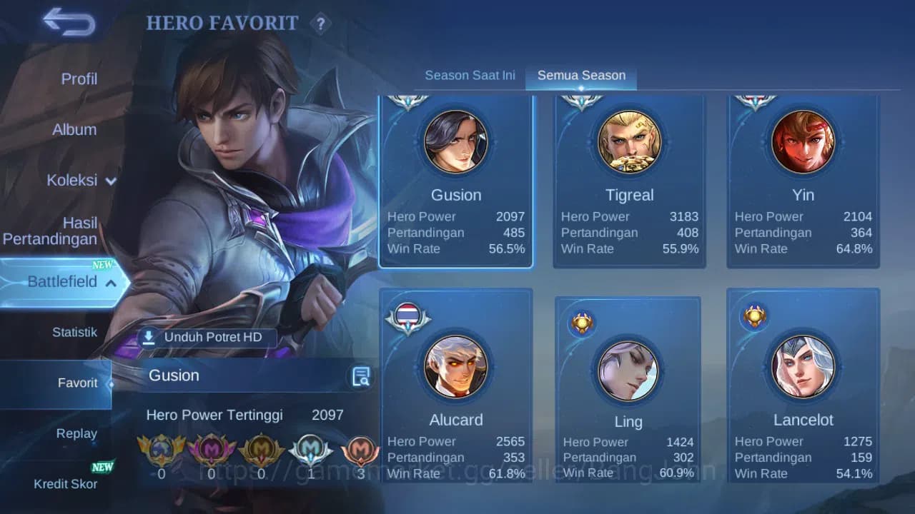 Mobile Legends: Bang Bang Accounts GLOBAL Hero 118 Skin 200 | Annual Sun | CC Nata | image 16