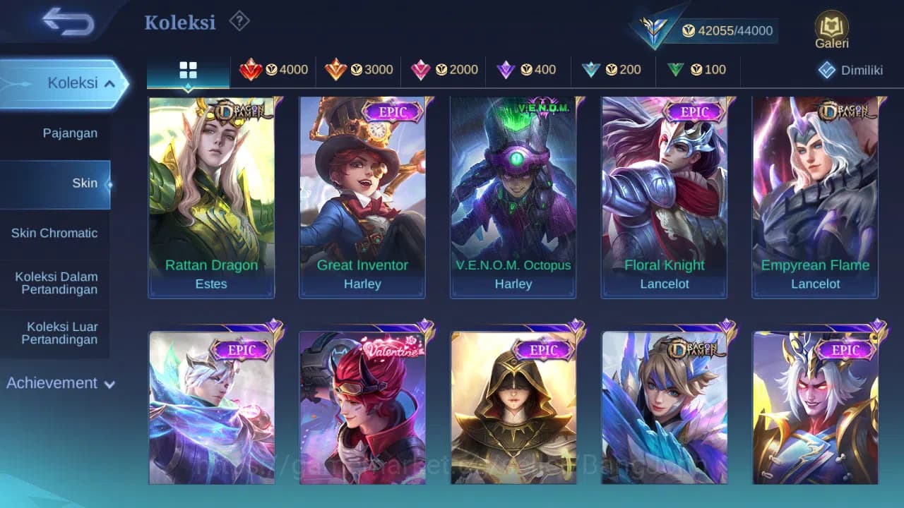 Mobile Legends: Bang Bang Accounts GLOBAL Hero 118 Skin 200 | Annual Sun | CC Nata | image 4