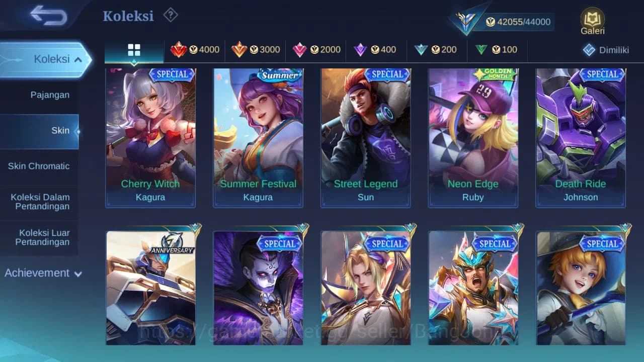 Mobile Legends: Bang Bang Accounts GLOBAL Hero 118 Skin 200 | Annual Sun | CC Nata | image 7