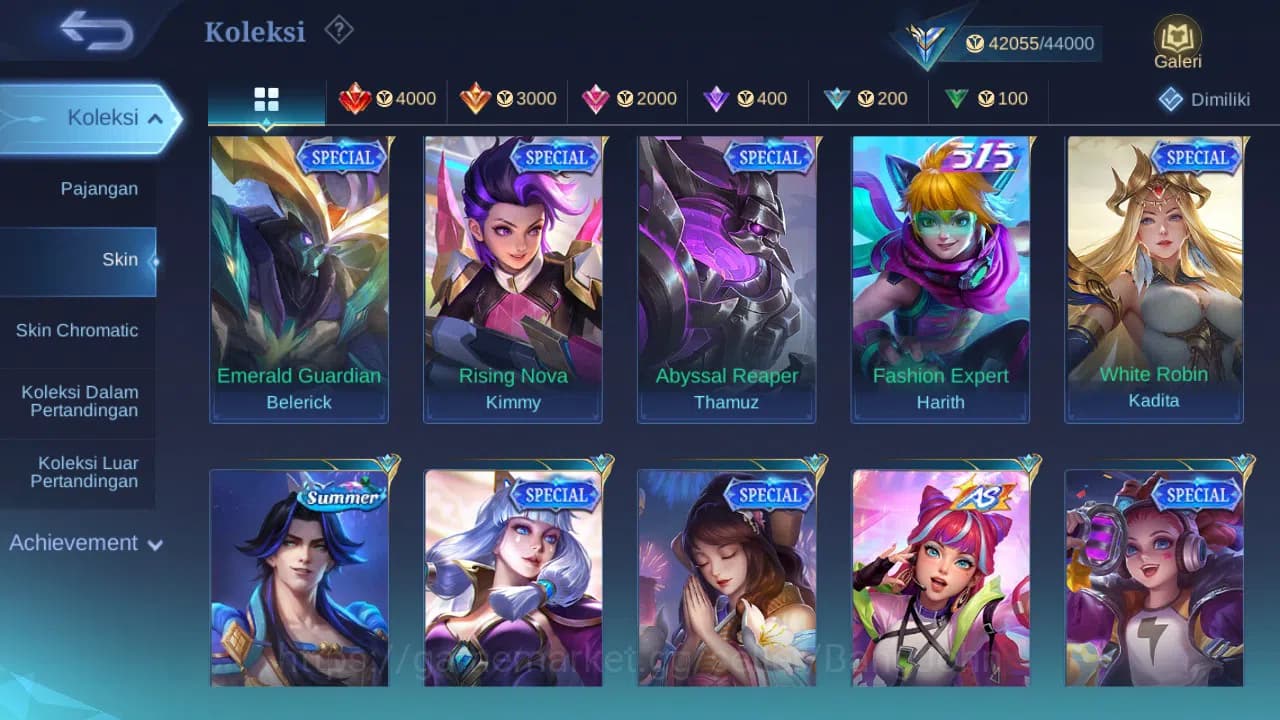 Mobile Legends: Bang Bang Accounts GLOBAL Hero 118 Skin 200 | Annual Sun | CC Nata | image 9