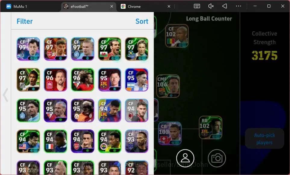 eFootball Accounts ANDROID|PW 3175|Epc Xavi| Epc Messi|Epc Steven Ger image 3