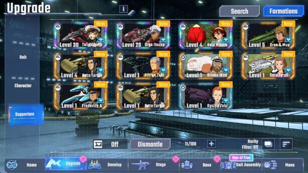 SD Gundam G Generation ETERNAL Accounts GLOBAL Rank 8| DM 12k, UR unit 11, Char 6, supp 3, image 4