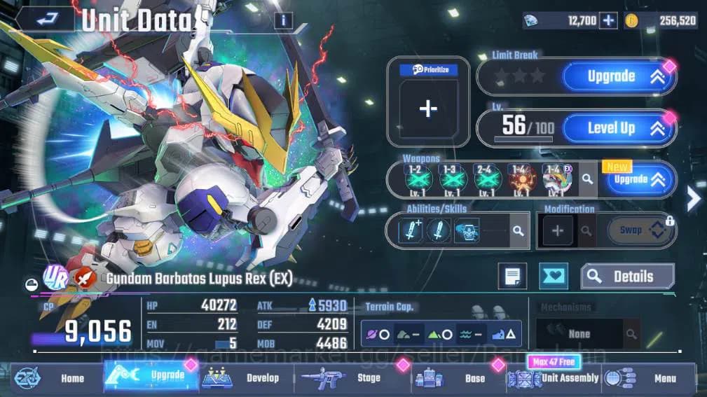 SD Gundam G Generation ETERNAL Accounts GLOBAL Rank 8| DM 12k, UR unit 11, Char 6, supp 3, image 8
