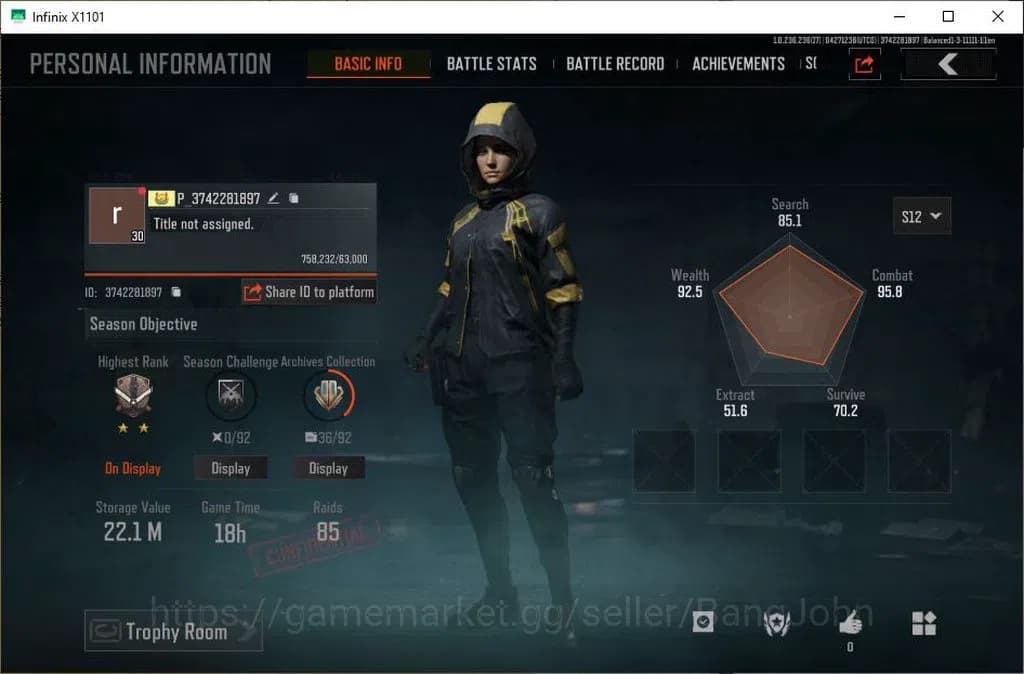 Arena Breakout Accounts MOBILE Lvl 30 |SV 22,1 M |CV 13 M|MORE SKIN,DECREE image 1