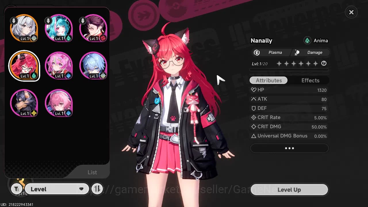 Neverness to Everness Accounts GLOBAL EU|HL 3| 1 SSR (Nanally)+1 Selector On| 6 S image 2