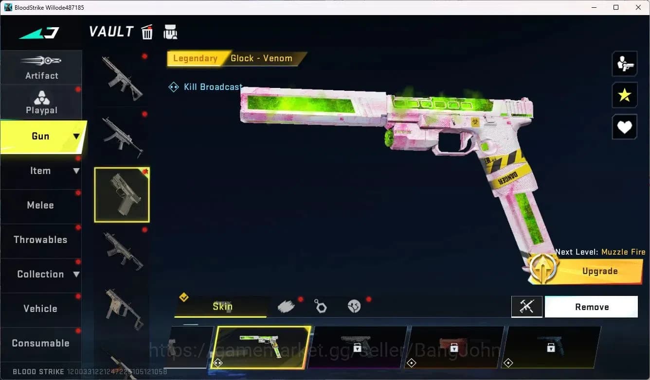 Blood Strike Accounts ASIA | 3 Legendary Skins | Malee Butterflu Knife-S image 16