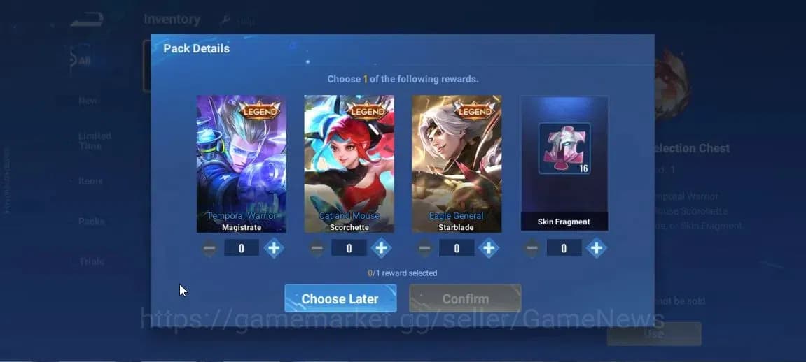 Honor of Kings Accounts Hero 7|Starter with Legend Skin Selection Chest(Di image 4