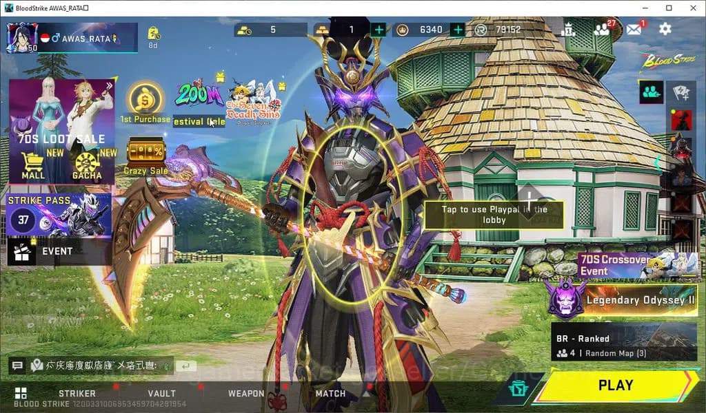Blood Strike Accounts ASIA|ETERNAL Zero-Oda+MELE Scythe-Storm|10 ULTRA[N image 1
