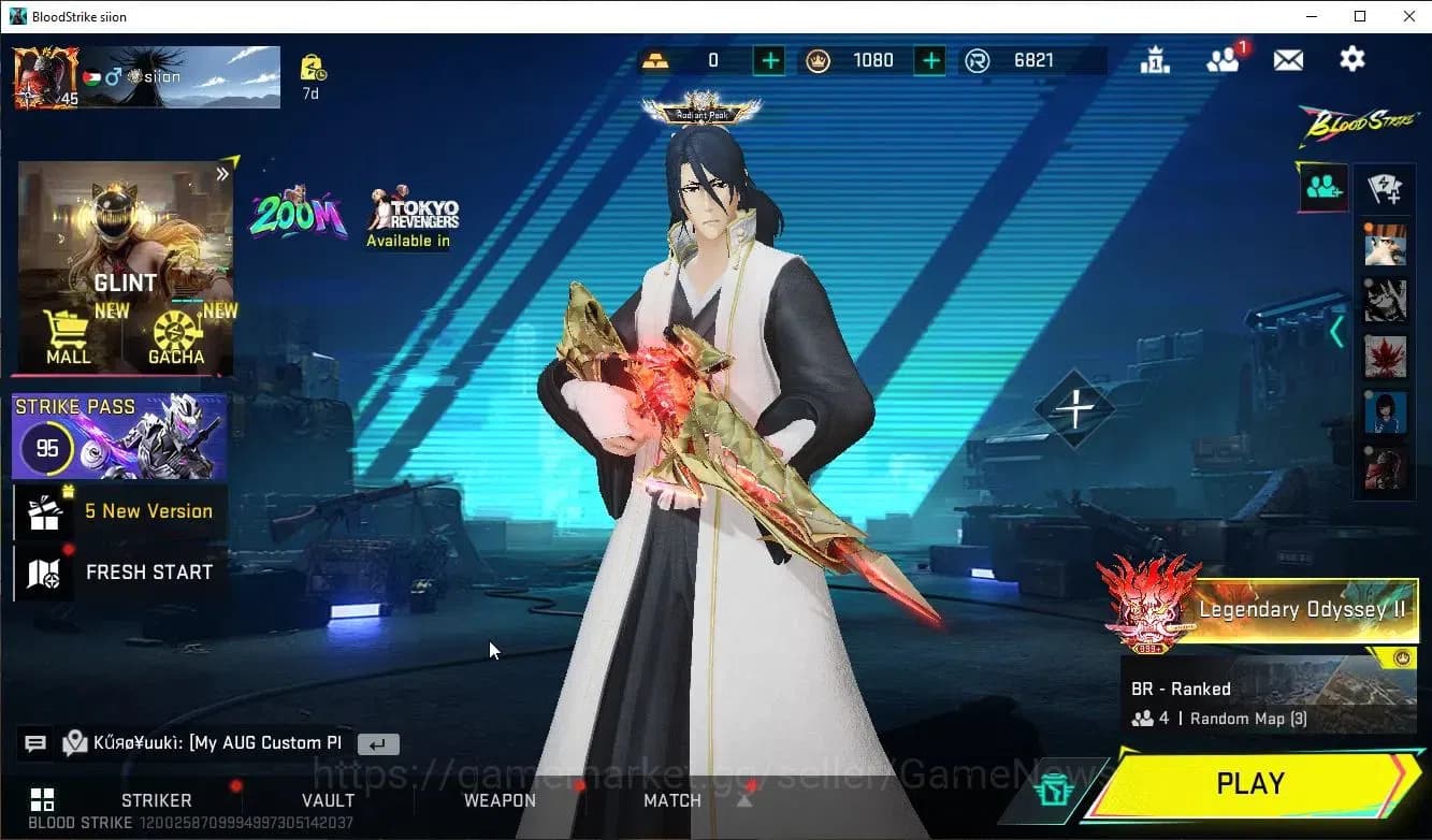 Blood Strike Accounts ASIA|ETERNAL Spear+Mele Shuriken+Collab Bleach(Bya image 1