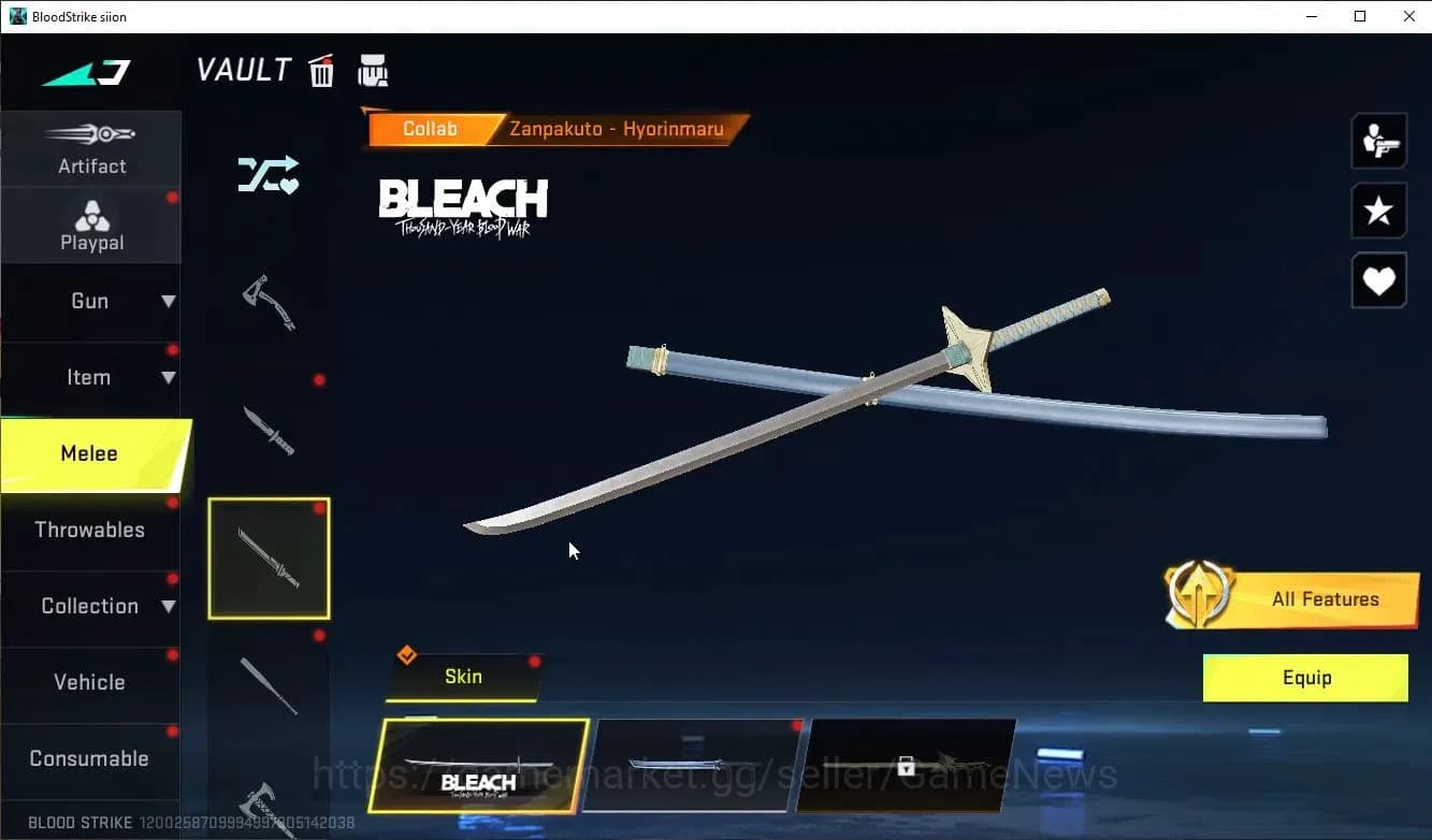 Blood Strike Accounts ASIA|ETERNAL Spear+Mele Shuriken+Collab Bleach(Bya image 7