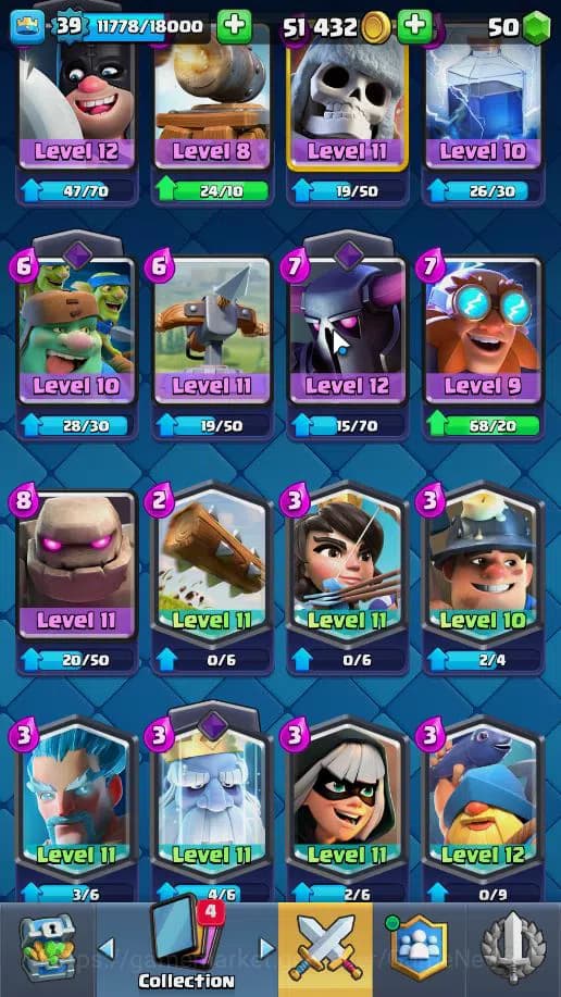 Clash Royale Accounts Lv 39|Trophy 8115|KTL 13|Limited Skin|Total Card 1 image 11