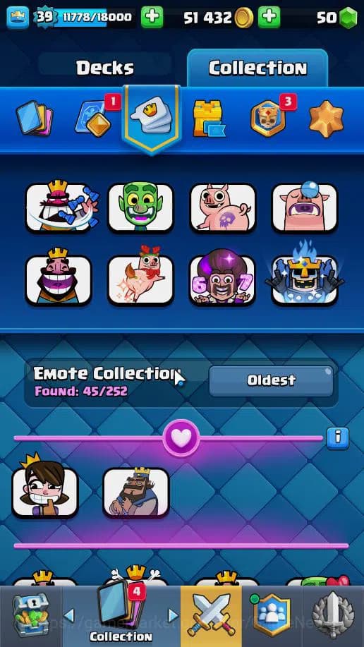 Clash Royale Accounts Lv 39|Trophy 8115|KTL 13|Limited Skin|Total Card 1 image 15