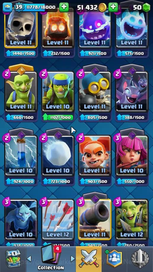 Clash Royale Accounts Lv 39|Trophy 8115|KTL 13|Limited Skin|Total Card 1 image 6