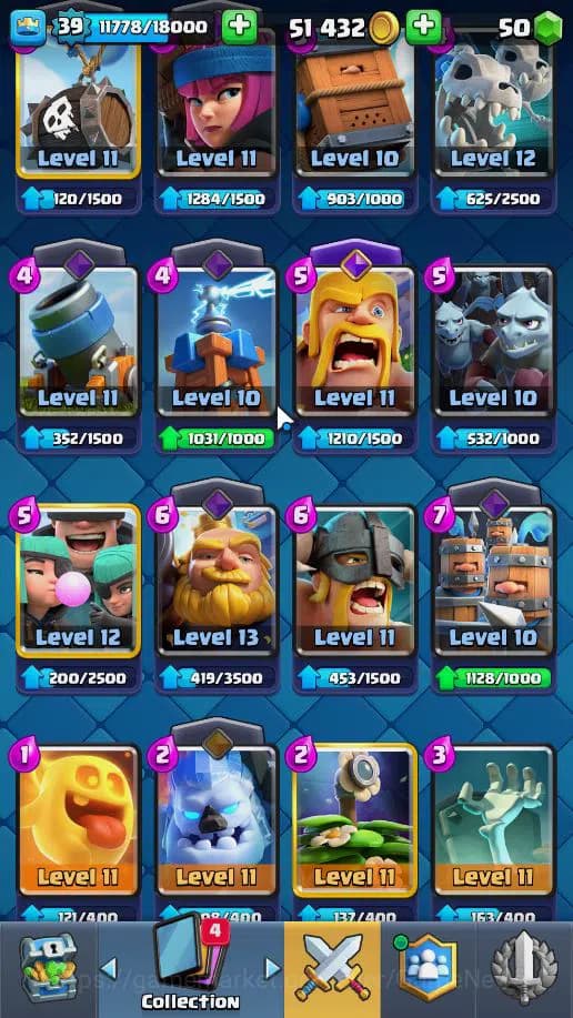 Clash Royale Accounts Lv 39|Trophy 8115|KTL 13|Limited Skin|Total Card 1 image 7