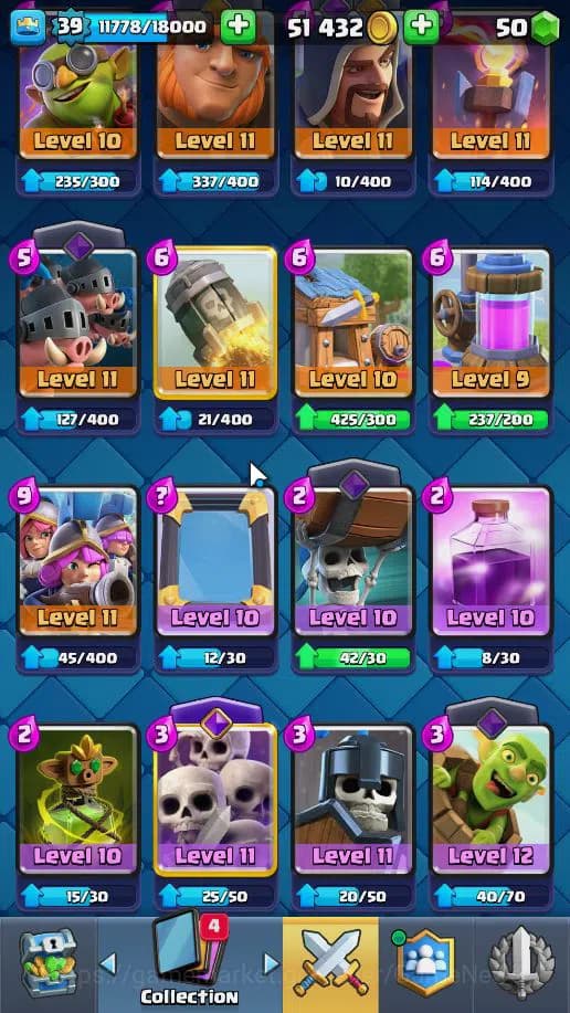 Clash Royale Accounts Lv 39|Trophy 8115|KTL 13|Limited Skin|Total Card 1 image 9