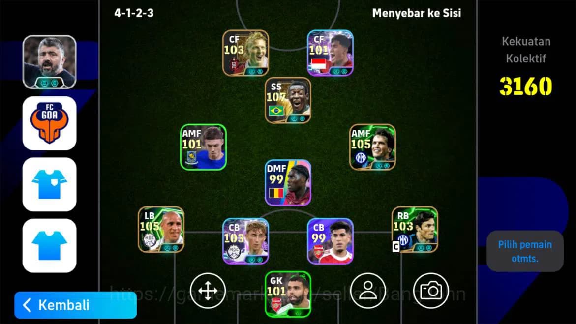 eFootball Accounts power 3160 | legend pele, roberto carlos epic, mat image 1