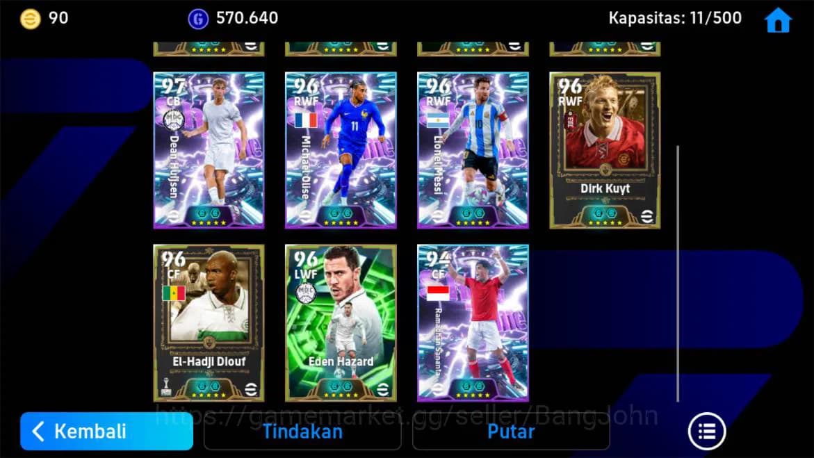 eFootball Accounts power 3160 | legend pele, roberto carlos epic, mat image 3