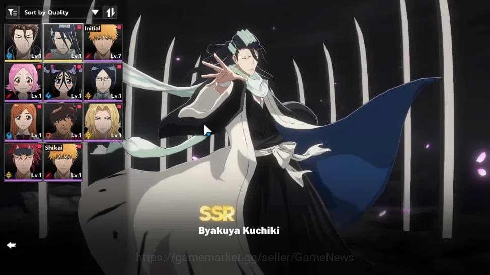BLEACH: Soul Resonance Accounts Crunchyroll NA |Fresh Starter LV 3|2 SSR Byakuya K image 1