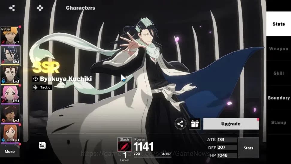 BLEACH: Soul Resonance Accounts Crunchyroll NA |Fresh Starter LV 3|2 SSR Byakuya K image 2