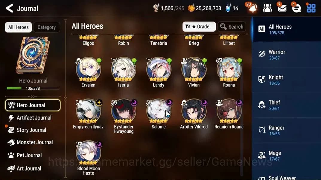 Epic Seven Accounts GLOBAL Unverif|NewEra|6 ML(Salome,EIlynav,BM Haste image 6