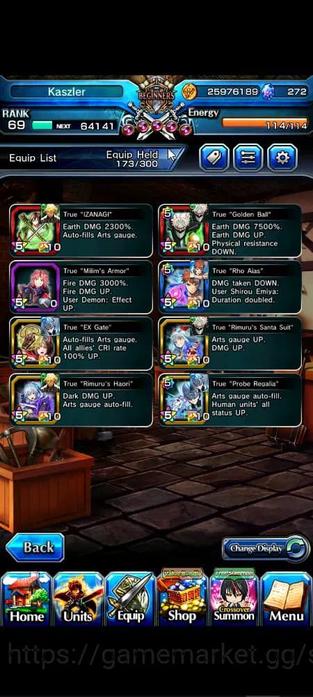 Grand Summoners Accounts Global|Rank 69|272 cc|17 Ascend+4 TW|[Inumuta,Okar image 13