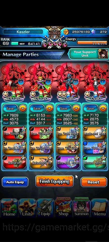 Grand Summoners Accounts Global|Rank 69|272 cc|17 Ascend+4 TW|[Inumuta,Okar image 14