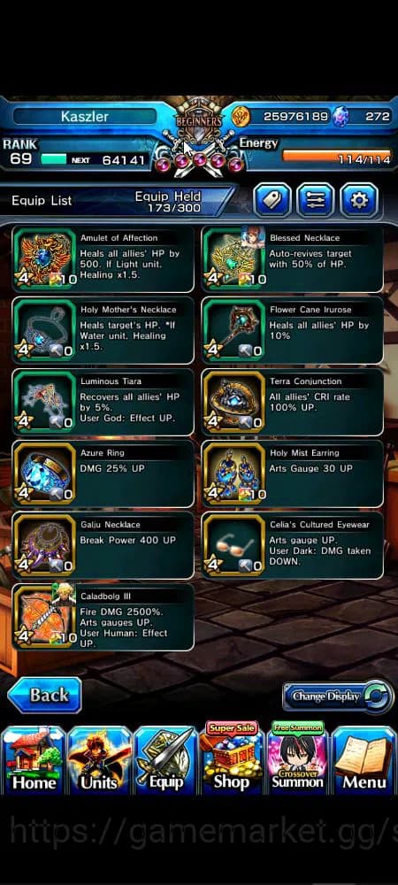 Grand Summoners Accounts Global|Rank 69|272 cc|17 Ascend+4 TW|[Inumuta,Okar image 2