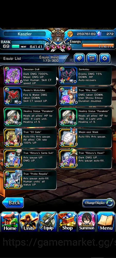 Grand Summoners Accounts Global|Rank 69|272 cc|17 Ascend+4 TW|[Inumuta,Okar image 5