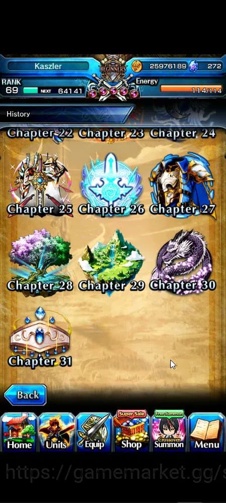 Grand Summoners Accounts Global|Rank 69|272 cc|17 Ascend+4 TW|[Inumuta,Okar image 8