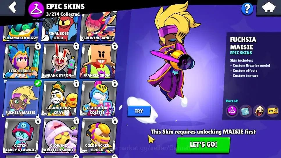 Brawl Stars Accounts 1006 Trophy|3,8K Bling|14 Brawlers 3 Max Lvl [Shel image 13