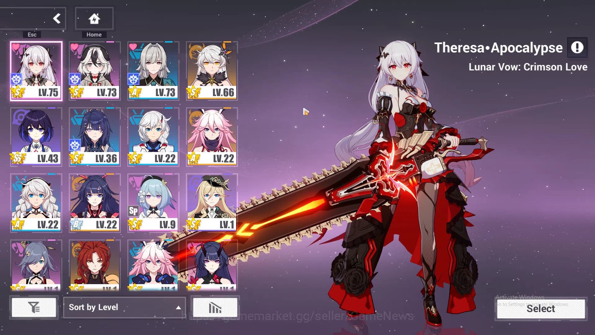 Honkai Impact 3rd Accounts SEA Lv 75| 2 Fullset (Raiden Mei XDC 4/4, Lunar Vo image 2