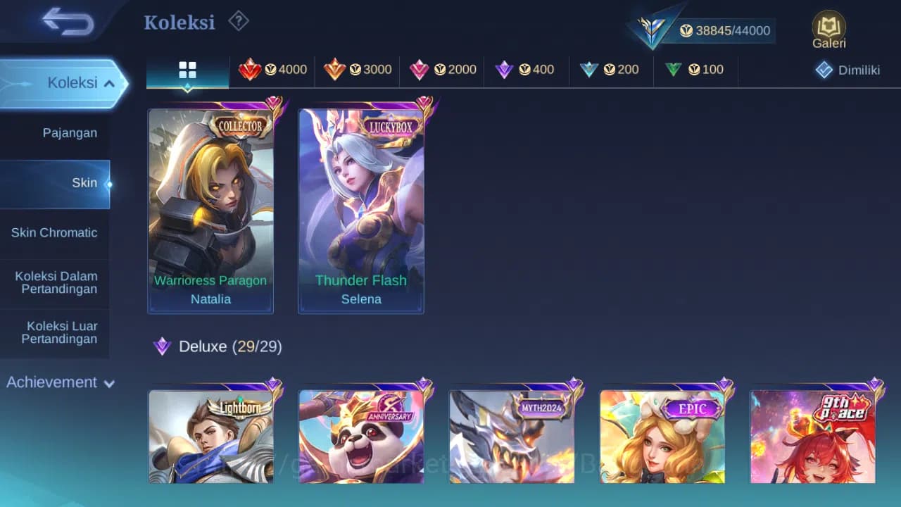 Mobile Legends: Bang Bang Accounts Hero 114 Skin 179 | Luckybox Selena | CC Natalia | image 2