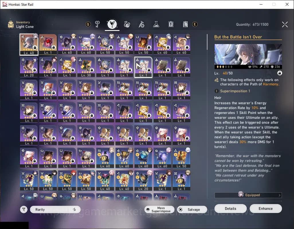 Honkai Star Rail Accounts ASIA|TL 57|2,3K SJ|9 Limited|Castorice,Sunday,Fire image 8