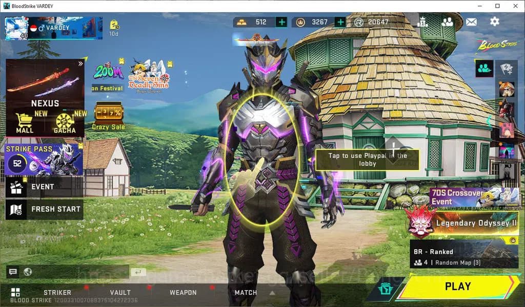 Blood Strike Accounts ASIA|COLLAB=QBZ95,KAR87K,AK47,|LIMITED=AR97|ULTRA= image 1