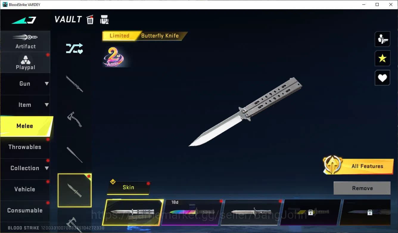 Blood Strike Accounts ASIA|COLLAB=QBZ95,KAR87K,AK47,|LIMITED=AR97|ULTRA= image 3