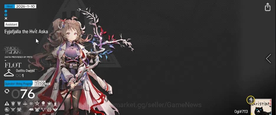Arknights Accounts Lv 4|76 Operator+1 Skin| Fresh Starter | 1 Limited image 1
