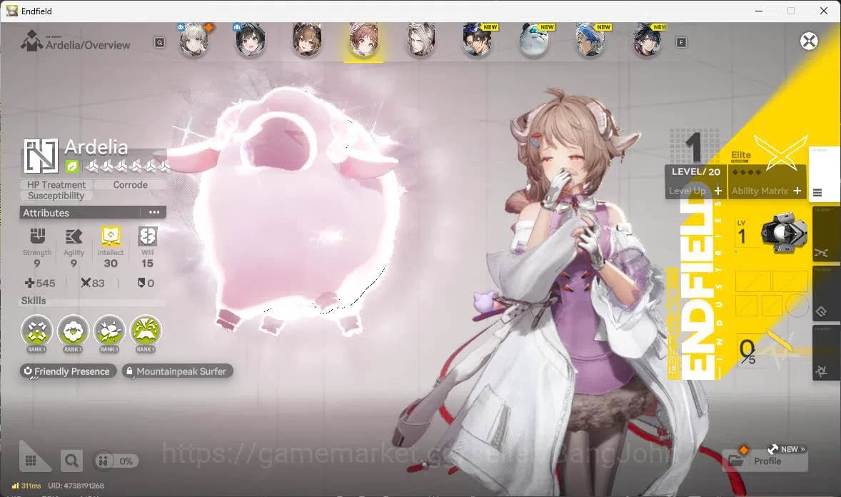 Arknights: Endfield Accounts ASIA|Starter|gilberta,pograin,ardelia. WP 6s 4|mc image 7