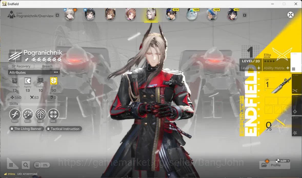 Arknights: Endfield Accounts ASIA|Starter|gilberta,pograin,ardelia. WP 6s 4|mc image 8