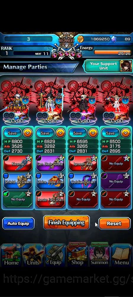 Grand Summoners Accounts Global|Rank 1|7 Ascend+1 TW|Mako+TW,Roy,Summer Miy image 15