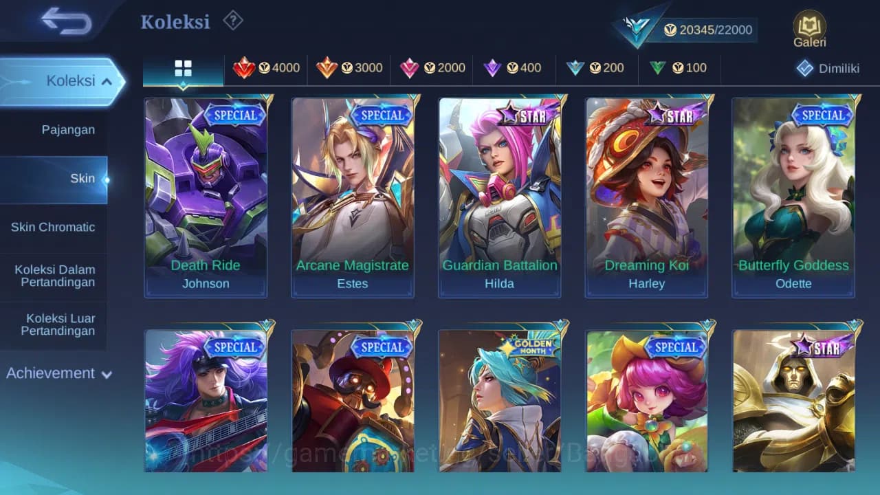 Mobile Legends: Bang Bang Accounts GLOBAL Hero 86 Skin 107 Zodiac Lance | Dtamer Ling image 6