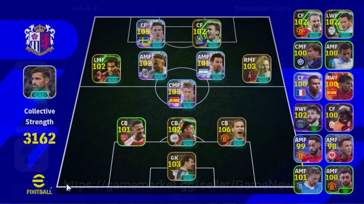 eFootball Accounts Mobile|Neymar Jr(BlitzCurler),EdenHazard(Phenomena image 1