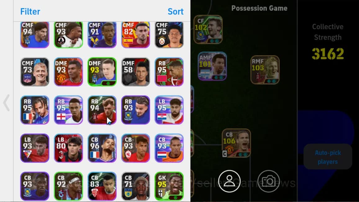 eFootball Accounts Mobile|Neymar Jr(BlitzCurler),EdenHazard(Phenomena image 3